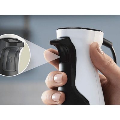 Batidora de mano - BOSCH MSM4W421, 800 W, Totalmente variable velocidades, Negro, Blanco
