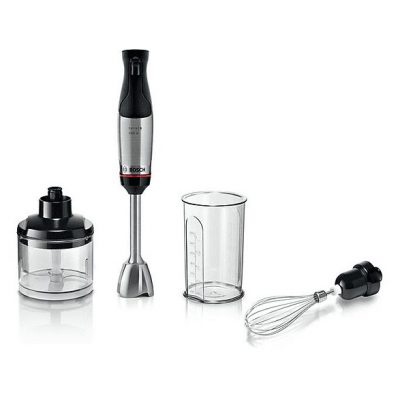 Batidora de mano - BOSCH MSM6M621, 1000 W, 12 velocidades, Negro, Acero inoxidable