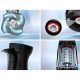 Batidora de mano - BOSCH MSM6M621, 1000 W, 12 velocidades, Negro, Acero inoxidable