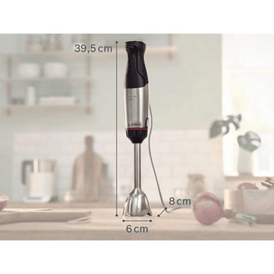 Batidora de mano - BOSCH MSM6M623, 1000 W, Totalmente variable velocidades, Inox