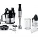 Batidora de mano - BOSCH MSM6M8X1, 1200 W, Totalmente variable velocidades, Inox