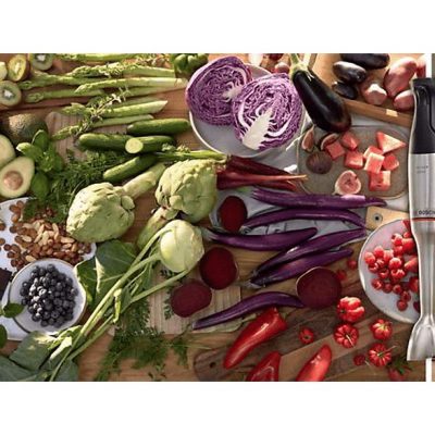 Batidora de mano - BOSCH MSM6M8X1, 1200 W, Totalmente variable velocidades, Inox