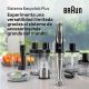 Batidora de mano - BRAUN Minipimer 9 MQ9187XLI, 1200 W, 3 velocidades, Negro