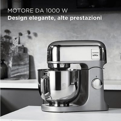 Batidora de mano - KENWOOD KMX760CH, 1000 W, Totalmente variable velocidades, Gris