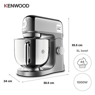 Batidora de mano - KENWOOD KMX760CH, 1000 W, Totalmente variable velocidades, Gris