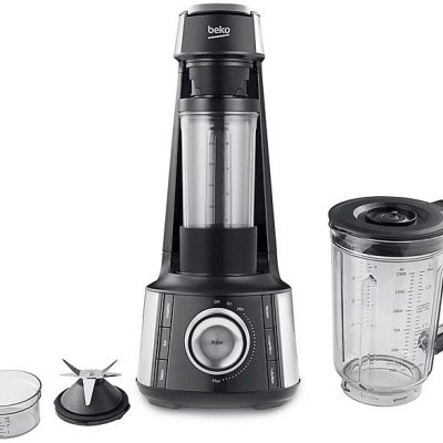 Batidora de vaso - BEKO TBV8106BX, 1000 W, 1.5 l, Negro