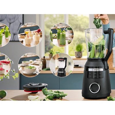 Batidora de vaso - BOSCH Serie 6 MMB6652B, 1800 W, 2 l, Negro