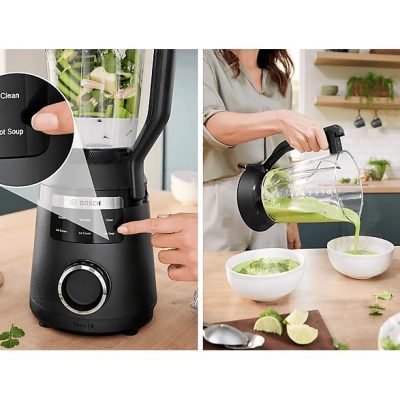 Batidora de vaso - BOSCH Serie 6 MMB6652B, 1800 W, 2 l, Negro