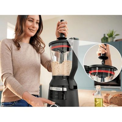 Batidora de vaso - BOSCH Serie 6 MMB6652B, 1800 W, 2 l, Negro