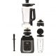 Batidora de vaso - Moulinex InfinyMix+ LM91HD, 1600 W, 2.6 L, 6 Cuchillas, 10 velocidades, Tecnología Powelix, 5 Programas, Vaso Tritan, Titanio