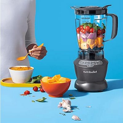 Batidora de vaso - NUTRIBULLET NBF-28400-1003GG, 1200 W, 1.89 l, Negro