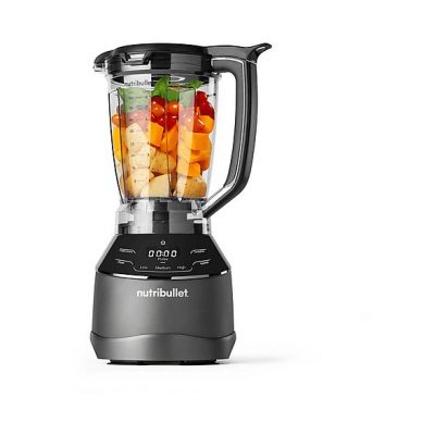 Batidora de vaso - nutribullet Triple Prep System, 1.500 W, Jarra de 1.8 l, Procesador de 1.65 l, Vasos portátiles de 0.9 l y 0.7 l, Táctil, Negro