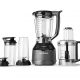 Batidora de vaso - nutribullet Triple Prep System, 1.500 W, Jarra de 1.8 l, Procesador de 1.65 l, Vasos portátiles de 0.9 l y 0.7 l, Táctil, Negro