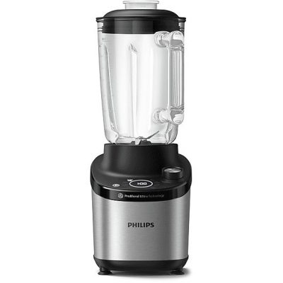 Batidora de vaso - PHILIPS HR3760/00, 1500 W, 2 l, Inox