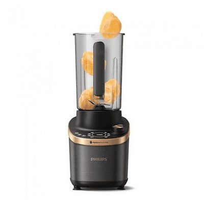 Batidora de vaso - PHILIPS HR3770/00, 1500 W, 2000 ml, Negro, Cobre