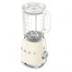 Batidora de vaso - SMEG BLF03CREU, 800 W, 1.5 l, Inoxidable