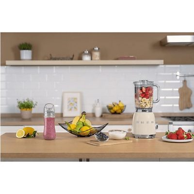Batidora de vaso - SMEG BLF03CREU, 800 W, 1.5 l, Inoxidable