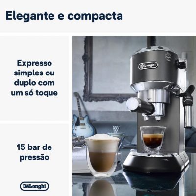 Cafetera DELONGHI Dedica Style EC685.BK (15 bar - Negro)