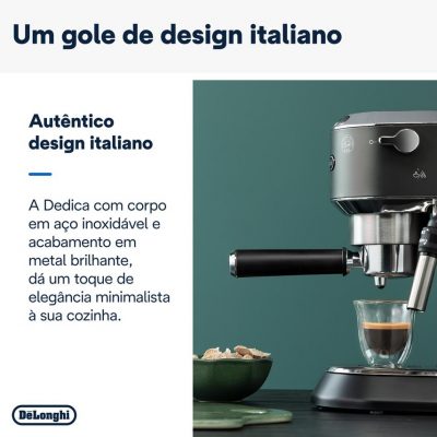 Cafetera DELONGHI Dedica Style EC685.BK (15 bar - Negro)