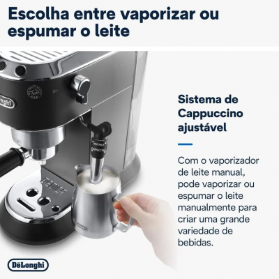 Cafetera DELONGHI Dedica Style EC685.BK (15 bar - Negro)