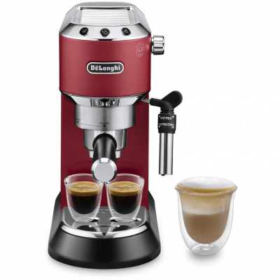 Cafetera DELONGHI Dedica Style EC685.R (15 bar - Rojo)