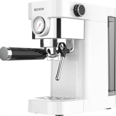 Cafetera Manual BECKEN BCMS9308 (20 bar - Café Molido - Blanco)
