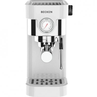 Cafetera Manual BECKEN BCMS9308 (20 bar - Café Molido - Blanco)