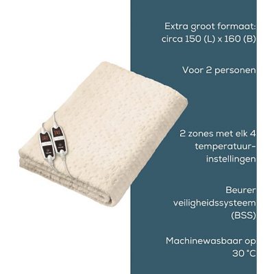 Calientacamas - BEURER 31912, 60 W, Beige