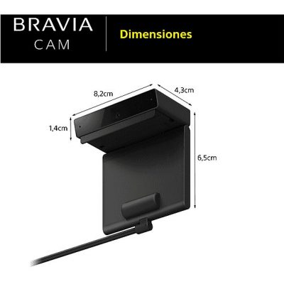 Cámara - Sony Bravia Cam CMU-BC1, Accesorio de TV para Bravia TV, Web Cam X1, Con conexión USB, Negro