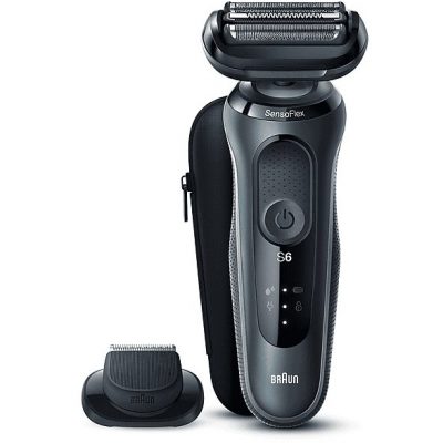 Cortapelos - BRAUN Afeitadora Braun Serie 6 N1200 S Negra, 50 min, Black