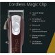 Cortapelos - WAHL MAGIC CLIP CORDLESS, 100 Min., 1½ mm, 3 mm, 4½ mm, 6mm, 10 mm,13 mm, 19 mm, 25 mm. niveles, Rojo