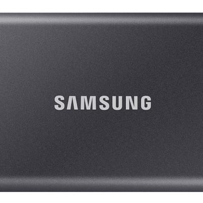 Disco duro externo 1 TB - Samsung T7 MU-PC1T0T/WW, SSD, Hasta 1050 MB/s, USB 3.2 Gen.2 (10Gbps), Gris