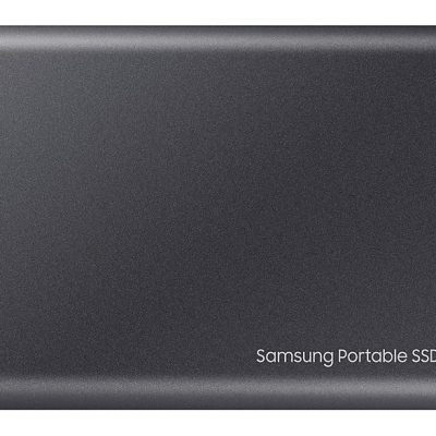 Disco duro externo 1 TB - Samsung T7 MU-PC1T0T/WW, SSD, Hasta 1050 MB/s, USB 3.2 Gen.2 (10Gbps), Gris