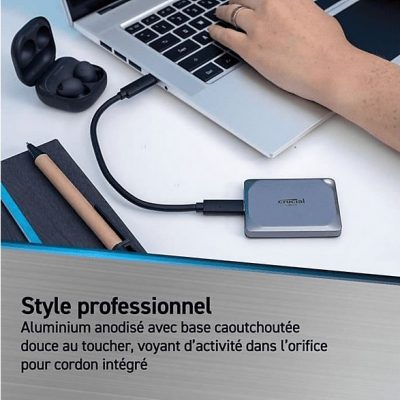 Disco duro externo 2 TB - CRUCIAL CT2000X9PROSSD9, SSD, Not available
