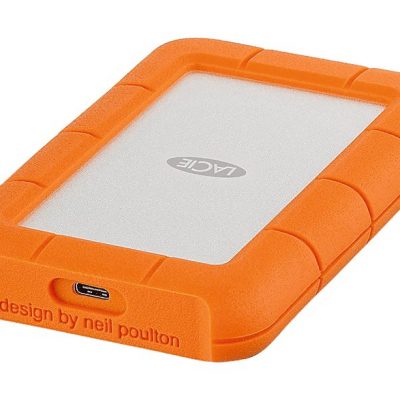 Disco duro externo 2 TB - Lacie Rugged, USB-C 3.0