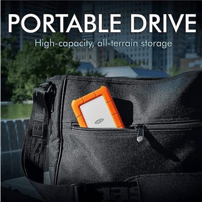 Disco duro externo 2 TB - LACIE STFR2000403, 2,5 ", HDD, Blanco