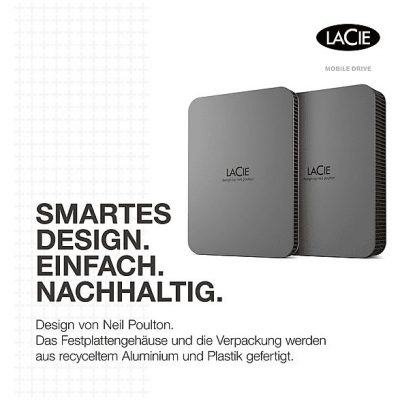 Disco duro externo 2 TB - LACIE STLR2000400, 2,5 HDD