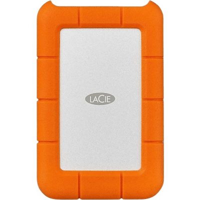 Disco duro externo 4 TB - Lacie Rugged Mini, Externo, Para Mac y Windows, Naranja