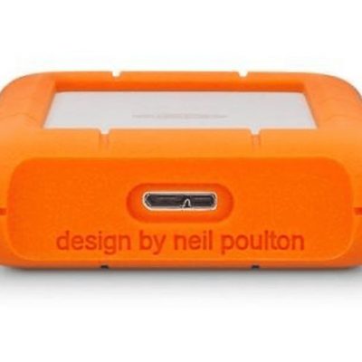 Disco duro externo 4 TB - Lacie Rugged Mini, Externo, Para Mac y Windows, Naranja