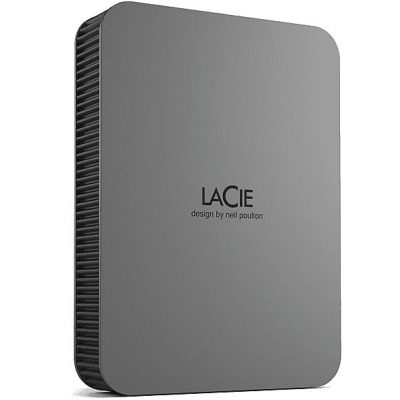 Disco duro externo 4 TB - LACIE STLR4000400, 2,5 ", HDD, Gris