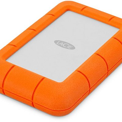 Disco duro externo 5 TB - LACIE STJJ5000400, 2,5 ", HDD, Plateado + naranja