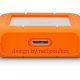 Disco duro externo 5 TB - LACIE STJJ5000400, 2,5 ", HDD, Plateado + naranja