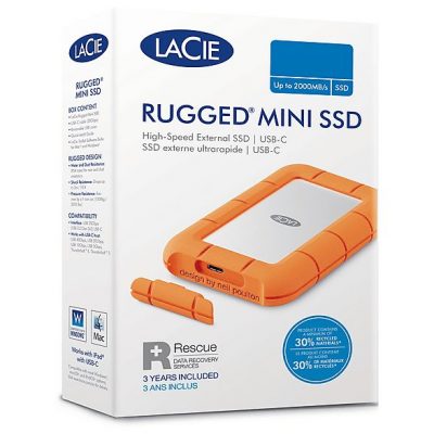 Disco duro externo 5 TB - LACIE STJJ5000400, 2,5 ", HDD, Plateado + naranja
