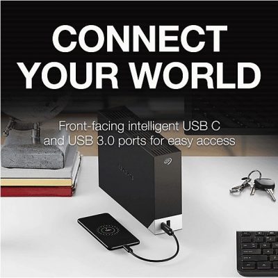 Disco duro externo 8 TB - SEAGATE STLC8000400, 3,5 ", HDD, Negro