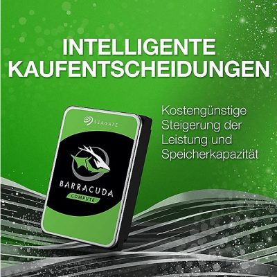Disco duro HDD interno 8 TB - SEAGATE Barracuda ST8000DM004, Interno, Verde