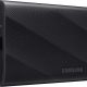 Disco duro SSD externo 1 TB - Samsung, T9, MU-PG1T0B/EU, USB-C,2000 MB/s, Negro