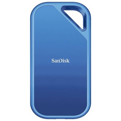 Disco duro SSD externo 1 TB - Sandisk Creator Pro Portable SSD, Hasta 2000/MBs de lectura, IP65, USB-C, Azul
