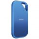 Disco duro SSD externo 1 TB - Sandisk Creator Pro Portable SSD, Hasta 2000/MBs de lectura, IP65, USB-C, Azul