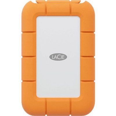 Disco duro SSD externo 1TB - Lacie Rugged Mini, 1TB, USB-C, 2.5", Naranja