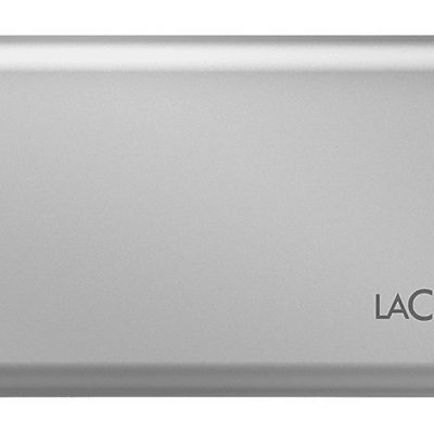 Disco duro SSD externo 1TB - LaCie V2, USB-C, 1.050 MB/s, Plata
